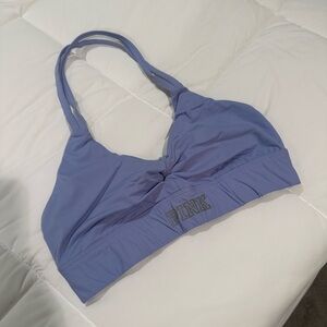 PINK Victoria's Secret Light Blue Halter Bra
